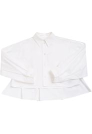 Cotton Poplin Cropped Shirt