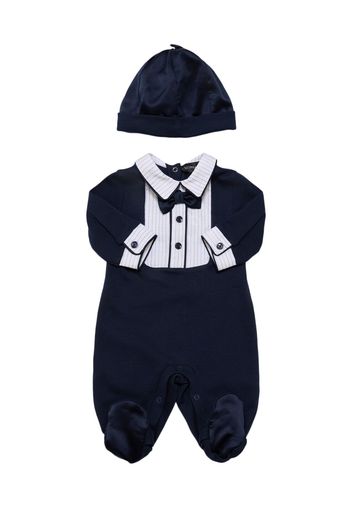 Cotton Interlock Romper & Hat