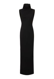 MONOT Cutout One Shoulder Maxi Dress in Black