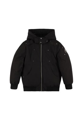 Hooded Poly Blend Down Jacket