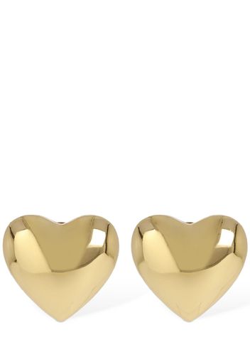 Heart Lock Stud Earrings