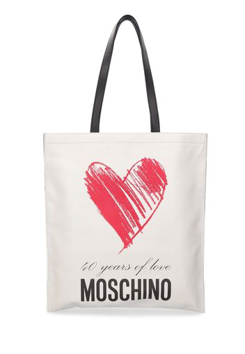 Logo Leather Tote Bag