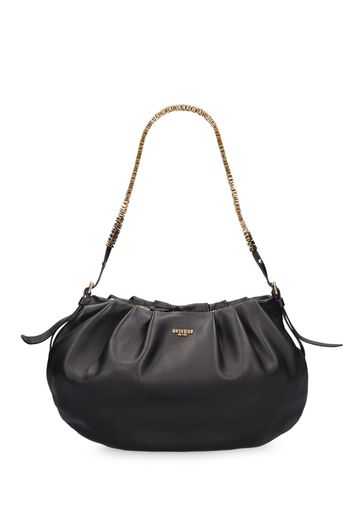 Logo Napa Leather Shoulder Bag