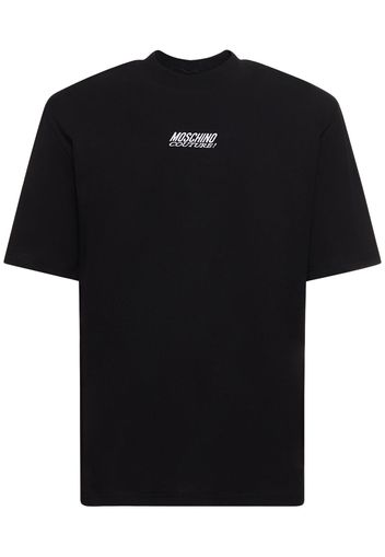 Logo Embroidery Cotton Jersey T-shirt