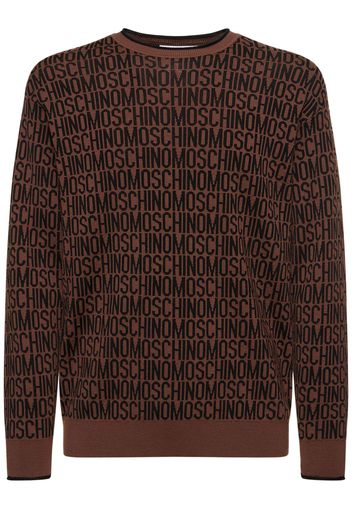 Moschino Logo Wool Knit Sweater