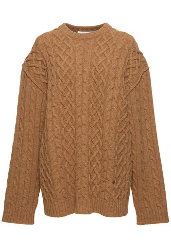 Wool Cable Knit Sweater