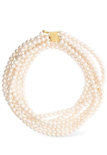 Long Faux Pearl Necklace