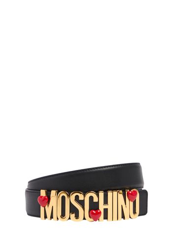 3.5cm Logo Soft Nappa Belt