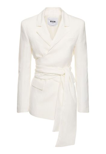 Envers Satin Wrap Scarf Jacket