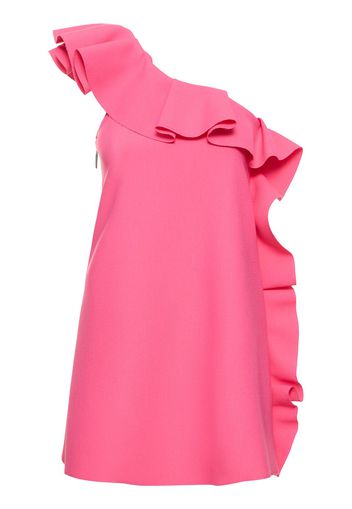 One-shoulder Ruffled Mini Dress