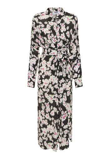 Printed Viscose Midi Dress