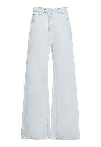 Cotton Wide Jeans