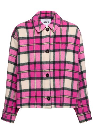 Wool Blend Tartan Jacket