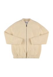 Bouclé Bomber Jacket