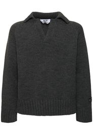 Ribbed Anthracite Knit Sweater