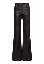 Faux Leather Flared Pants