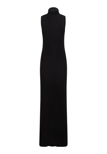 Reid Viscose Turtleneck Long Dress