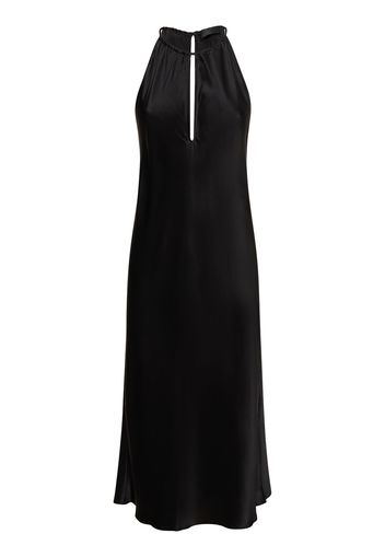 Eglantine Halter Neck Silk Midi Dress