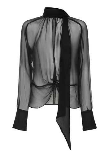 Silk Shirt W/scarf