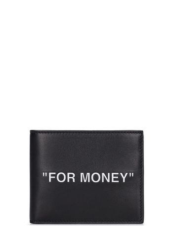 "for Money" Leather Billfold Wallet