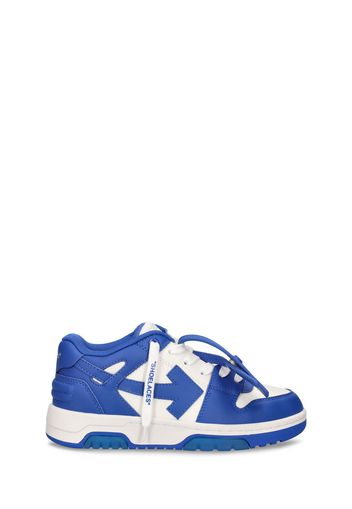 Vulcanized Leather Lace-up Sneakers