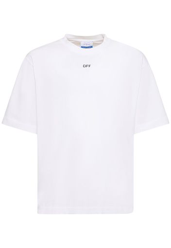 Off Stamp Cotton T-shirt