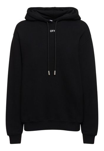 Diag Embroidered Regular Cotton Hoodie