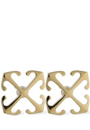Mini Arrow Brass Earrings