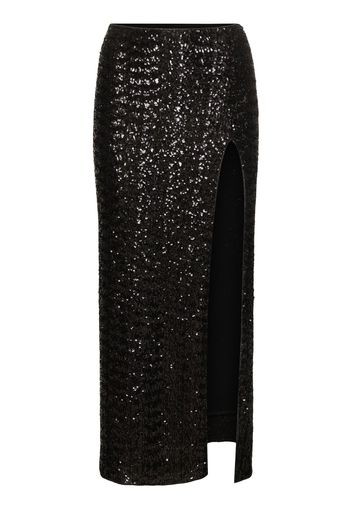 Sequined Midi Skirt W/split