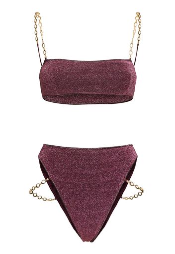 Lumiere Lurex Bikini W/chains