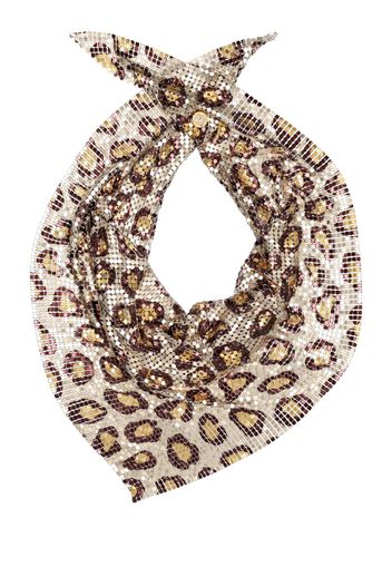 Gaetano Mini Leopard Mesh Scarf Necklace