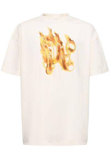 Burning Monogram Cotton T-shirt