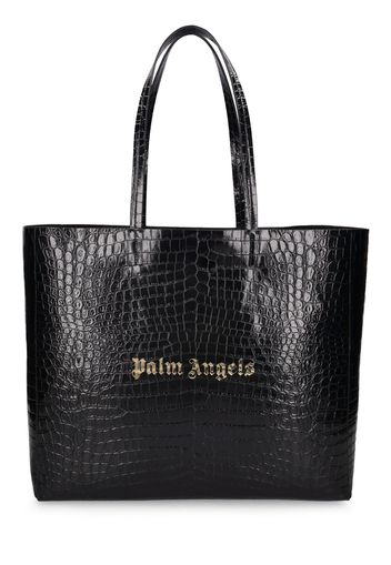 Palm Leather Tote Bag