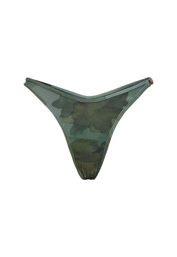 Camo Crossover Lycra Bikini Bottoms