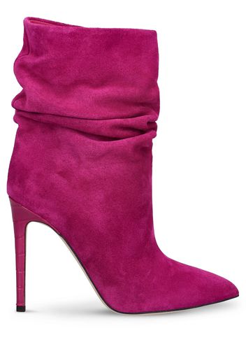 105mm Slouchy Suede Ankle Boots