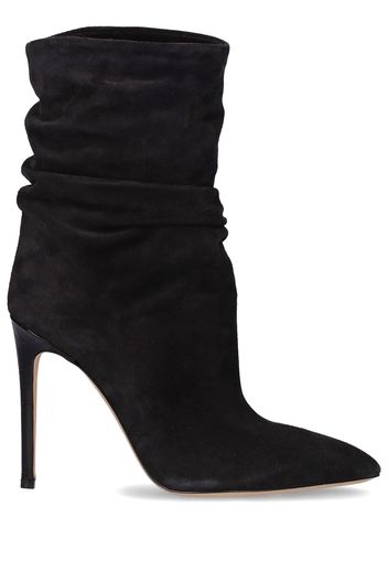 105mm Slouchy Suede Ankle Boots