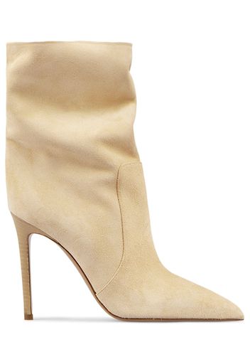 105mm Stiletto Suede Ankle Boots