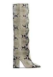 100mm Anja Python Print Tall Boots