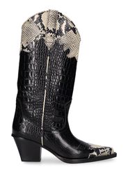 60mm Ricky Croco & Python Print Boots