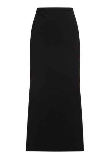 Tech Crepe Pencil Midi Skirt