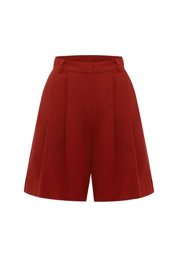 Wesley High Waist Cotton Shorts