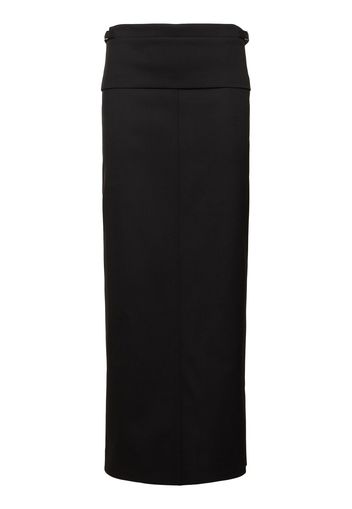 Adriana Wool Twill Suiting Long Skirt