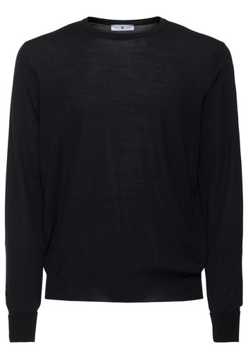 Superfine Wool Slim Fit Crewneck Sweater