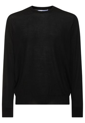 Superfine Wool Slim Fit Crewneck Sweater