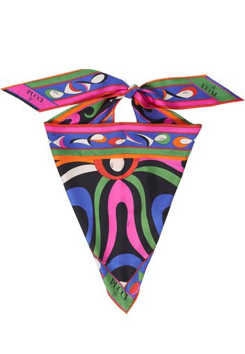 Triangle Printed Silk Twill Scarf