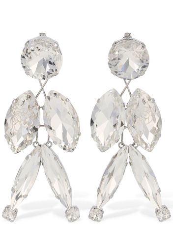 Crystal Cascade Clip-on Earrings