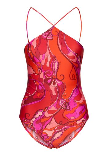 Printed Lycra One Piece Swimsuit