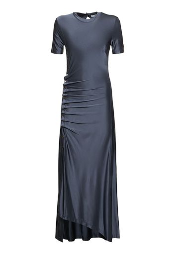 Viscose Jersey Midi Dress W/ Buttons