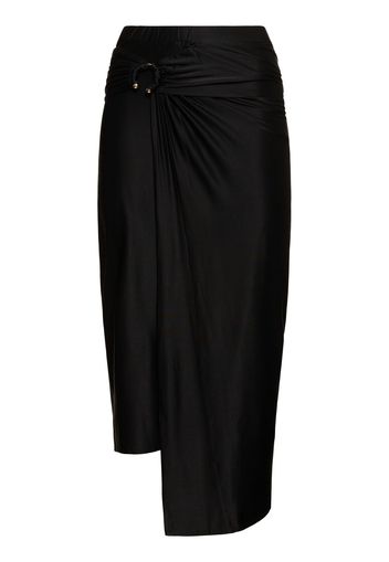 Stretch Viscose Jersey Long Skirt