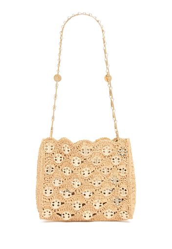 1969 Square Raffia Shoulder Bag